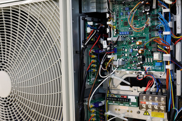 Image to display custom heating, ventilation and air conditioning (HVAC) wire harness, cable assembly and pcb assembly capabilities