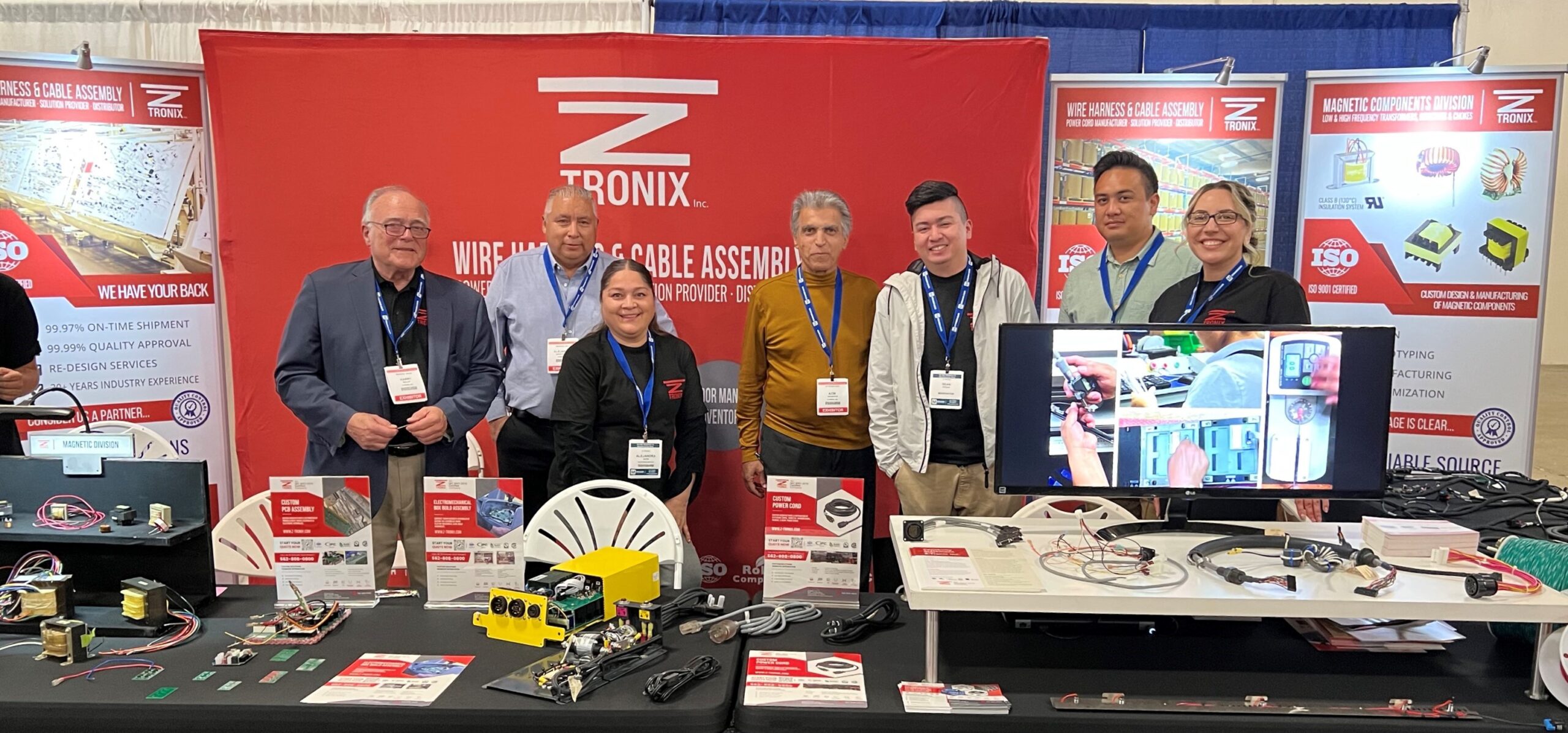 image to display Z-Tronix team at 2023 Del Mar Electronics and manufacturing show